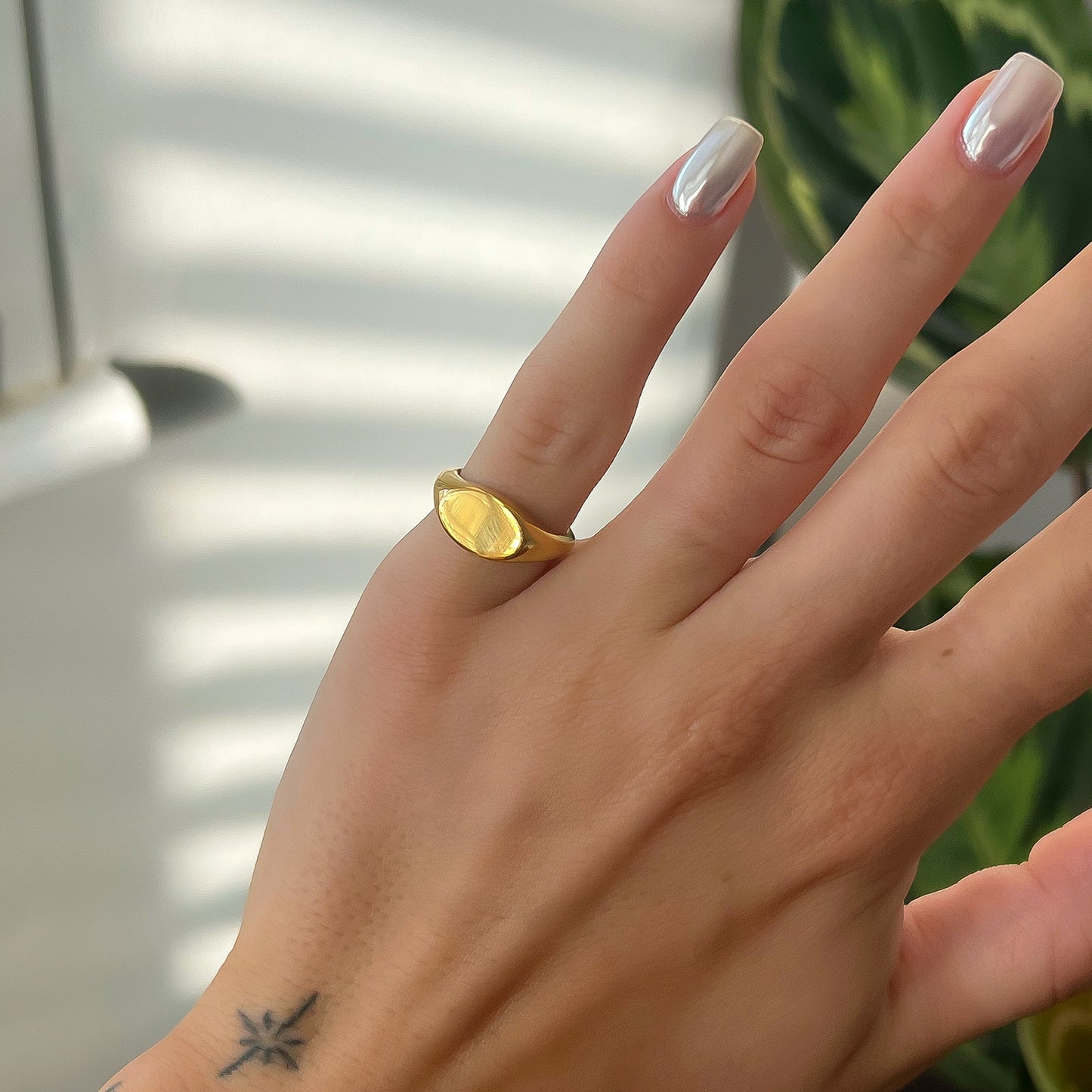 Large Oval Signet Ring