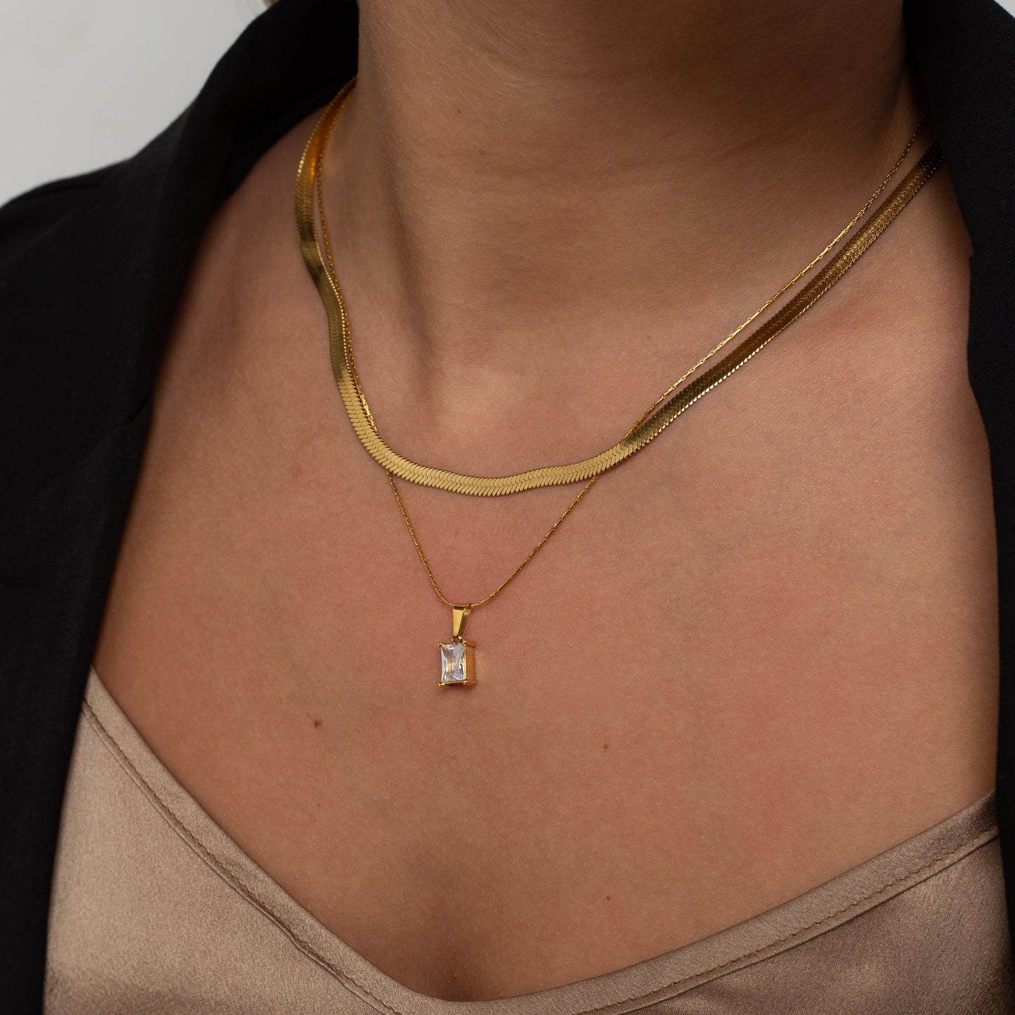 Flat Snake Chain Necklace