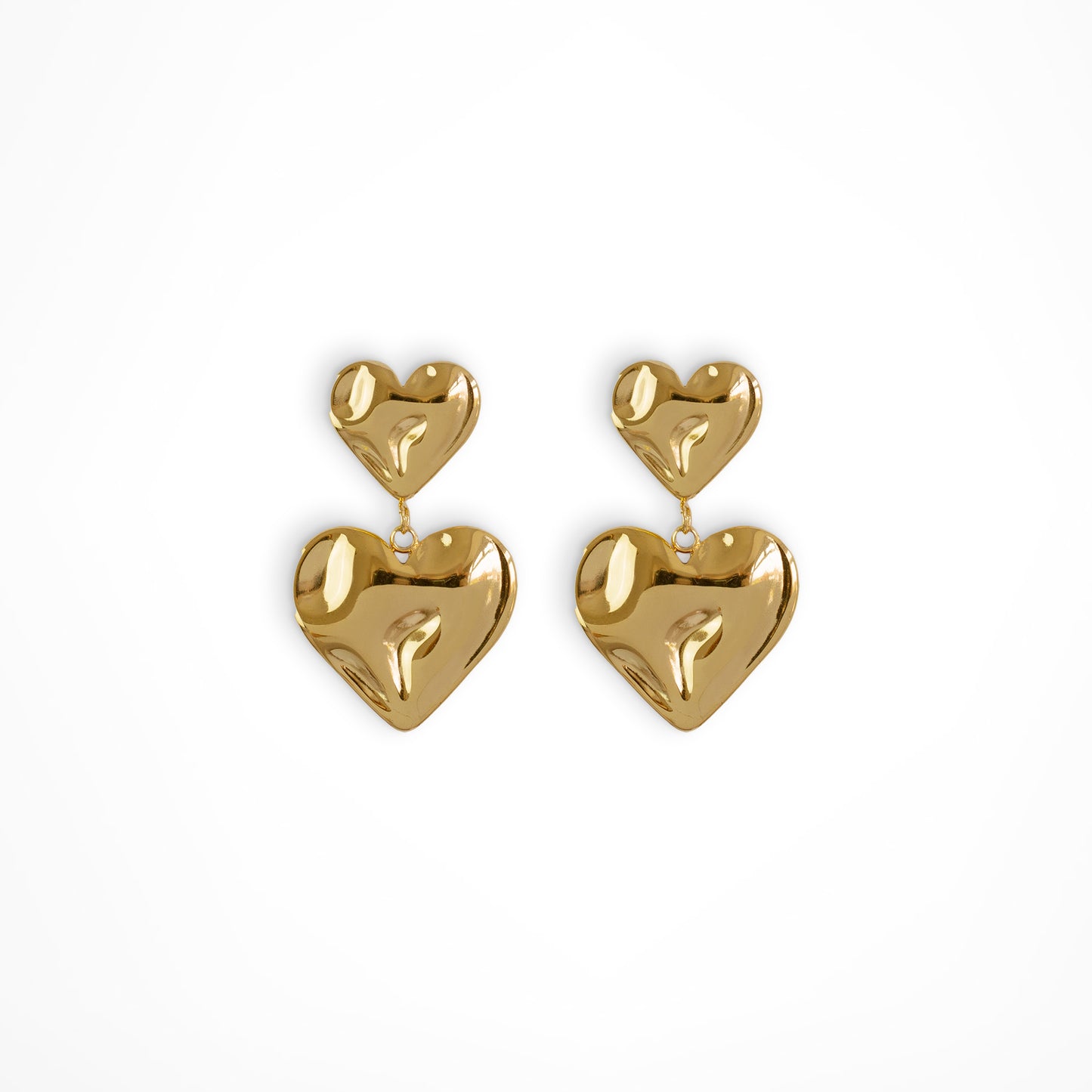 Amor Dangly Heart Earrings