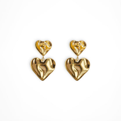 Amor Dangly Heart Earrings