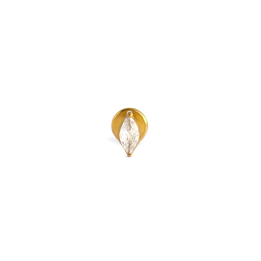 Iris Zirconia Stone Flat Back Studs