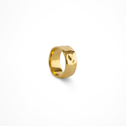 Isla Wide Wave Ring