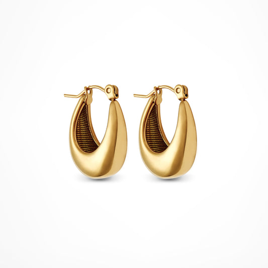 Tapered Teardrop Hoops