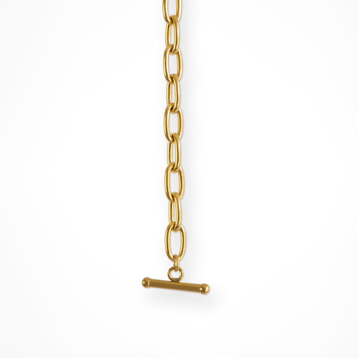 Cable Chain T-Bar Toggle Bracelet