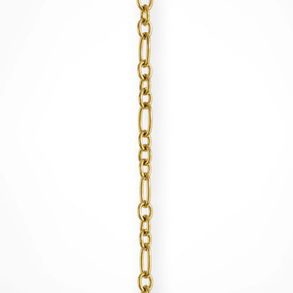 Chunky Oval Link T-Bar Necklace