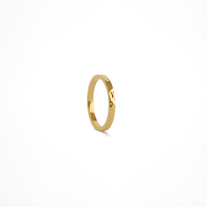 Una Hammered Stacking Ring