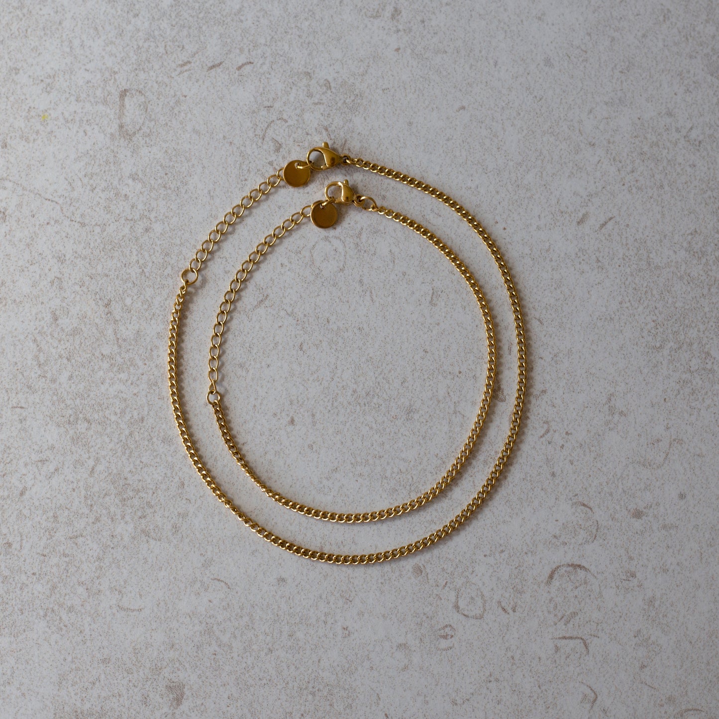Fine Curb Chain Anklet